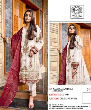 MUSHQ M 187 L PAKISTANI SUITS WHOLESALE