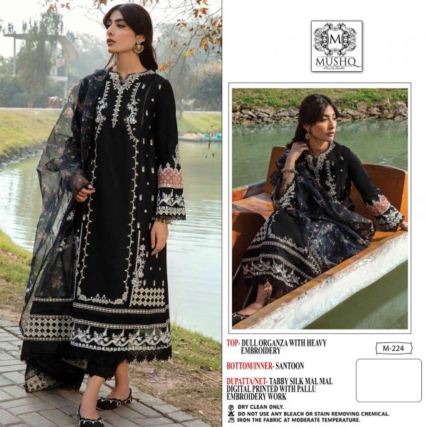 MUSHQ M 224 PAKISTANI SUITS MANUFACTURER