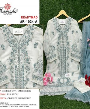 RAMSHA FASHION R 1034 A READYMADE SALWAR SUITS