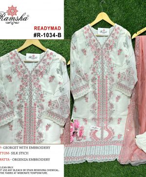 RAMSHA FASHION R 1034 B READYMADE SALWAR SUITS