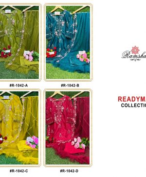 RAMSHA FASHION R 1042 READYMADE SUITS IN COLOURS