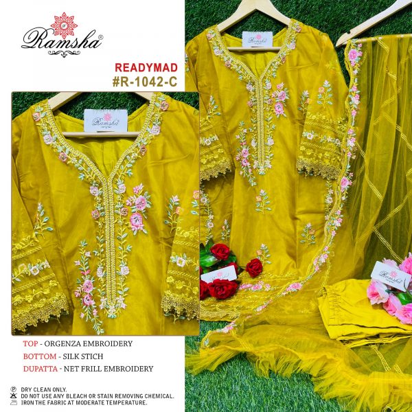 RAMSHA FASHION R 1042 READYMADE SUITS IN COLOURS