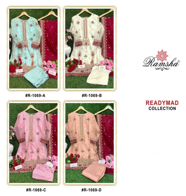 RAMSHA FASHION R 1069 READYMADE SUITS IN COLOURS