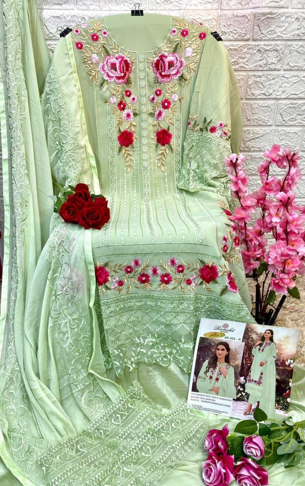 RAMSHA FASHION R 528 N PAKISTANI SUITS