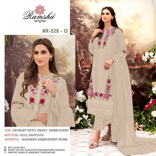 RAMSHA FASHION R 528 O PAKISTANI SUITS