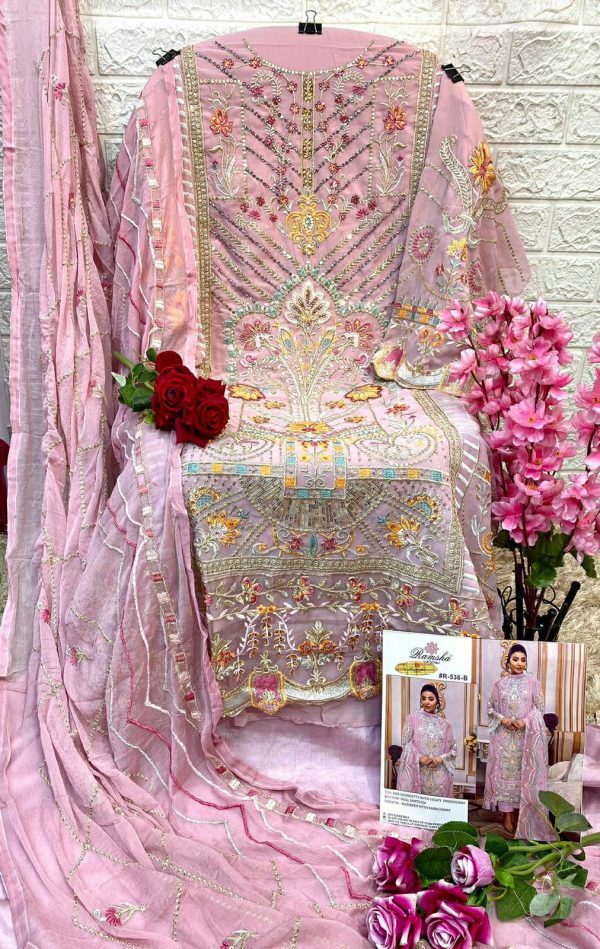 RAMSHA FASHION R 536 B PAKISTANI SUITS