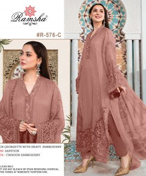 RAMSHA FASHION R 576 C PAKISTANI SUITS IN INDIA