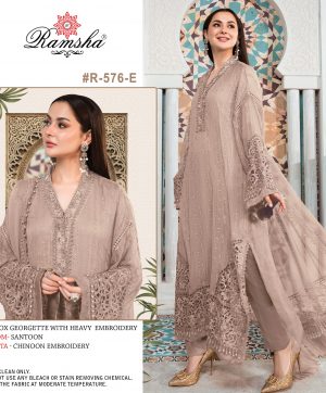 RAMSHA FASHION R 576 E PAKISTANI SUITS IN INDIA