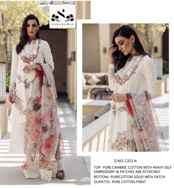 SAIRA RIZWAN 1353 A PAKISTANI SUITS IN INDIA