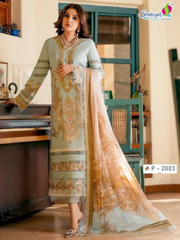 SANIYA TRENDZ P 2003 PAKISTANI SUITS IN INDIA