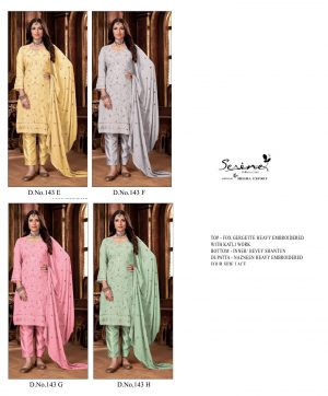 SERINE 143 E TO 143 H PAKISTANI SUITS IN INDIA