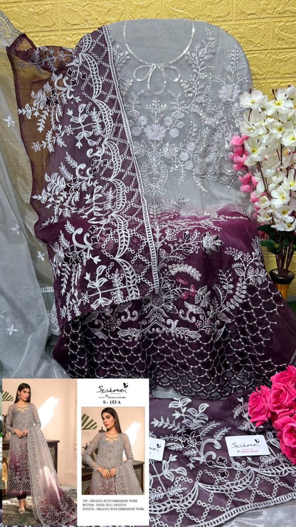 SERINE S 153 A PAKISTANI SALWAR SUITS