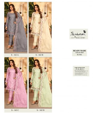 SERINE S 162 READYMADE PAKISTANI SUITS IN COLOURS