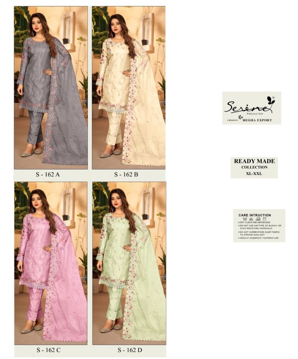 SERINE S 162 READYMADE PAKISTANI SUITS IN COLOURS