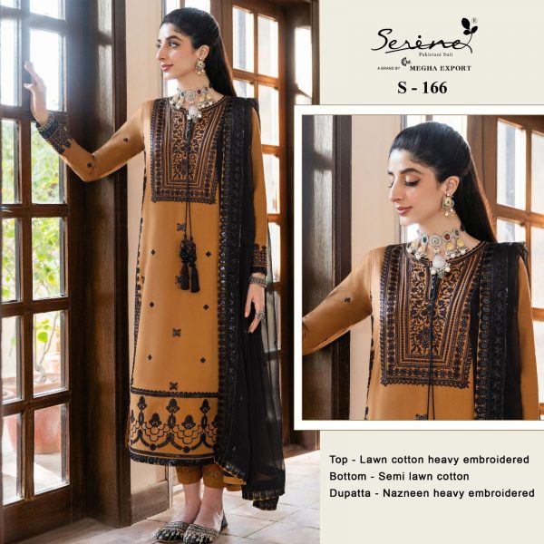 SERINE S 166 PAKISTANI SUITS WHOLESALE