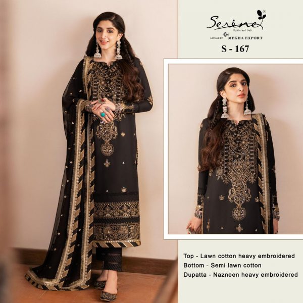 SERINE S 167 PAKISTANI SALWAR SUITS