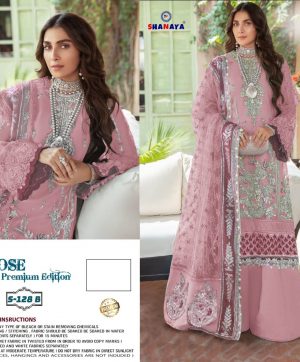 SHANAYA FASHION S 128 B ROSE PAKISTANI SUITS