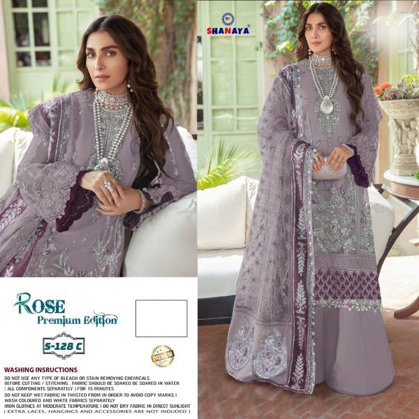 SHANAYA FASHION S 128 C ROSE PAKISTANI SUITS