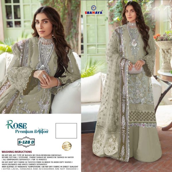 SHANAYA FASHION S 128 D ROSE PAKISTANI SUITS