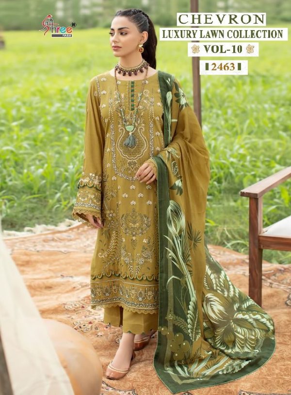 SHREE FABS 2463 CHEVRON VOL 10 SALWAR SUITS