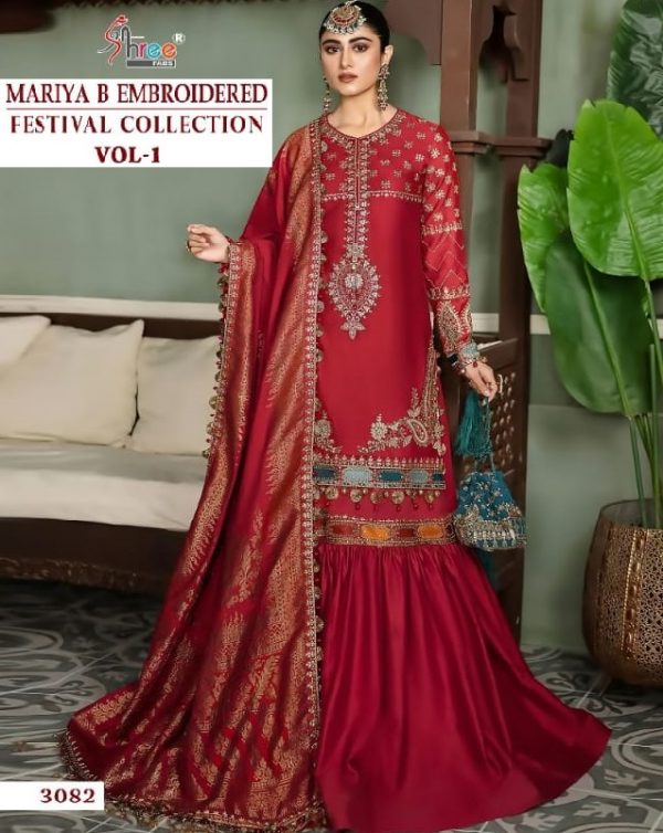 SHREE FABS 3082 MARIYA B EMBROIDERED VOL 1 SUITS