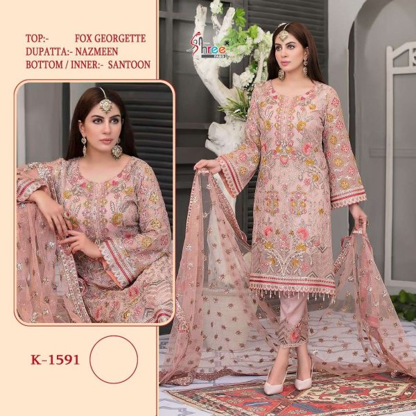 SHREE FABS K 1591 PAKISTANI SUITS IN INDIA