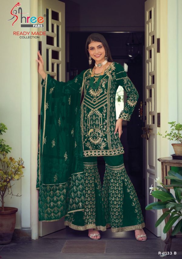 SHREE FABS R 1133 B READYMADE SALWAR SUITS