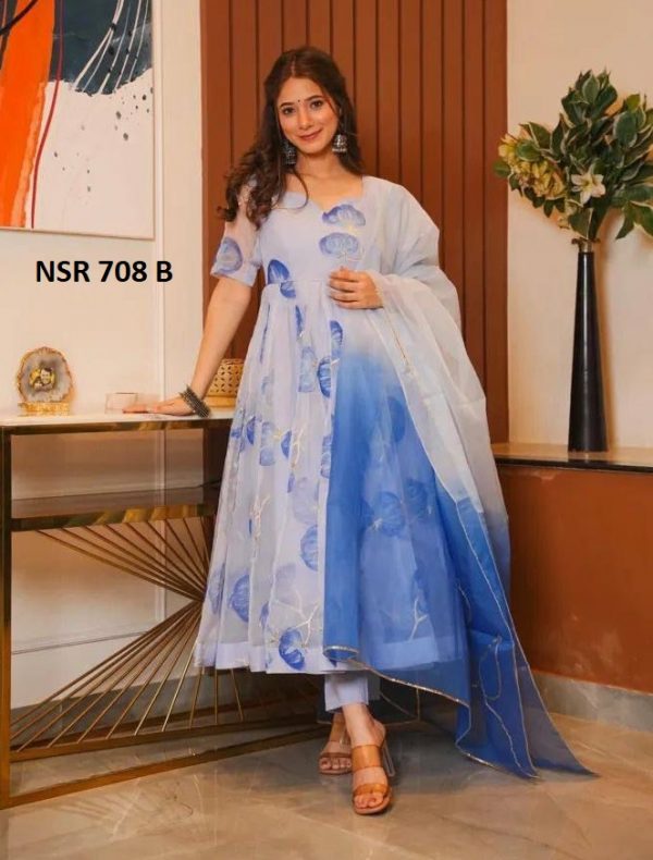 SHREE HARI NSR 708 B DESIGNER GOWN WHOLESALE