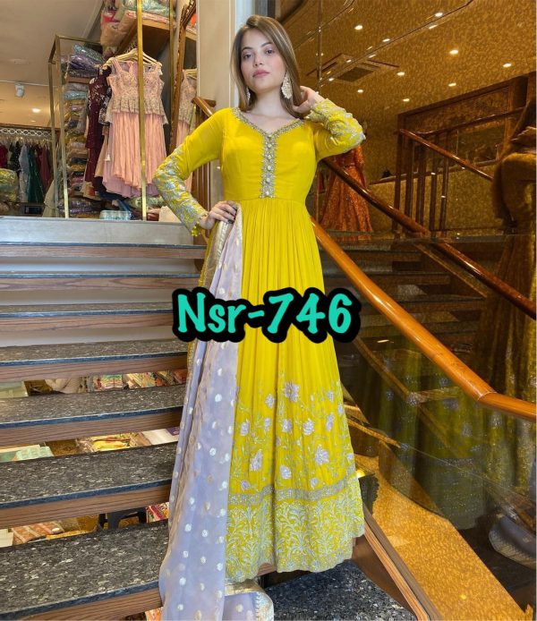 SHREE HARI NSR 746 DESIGNER GOWN WHOLESALE