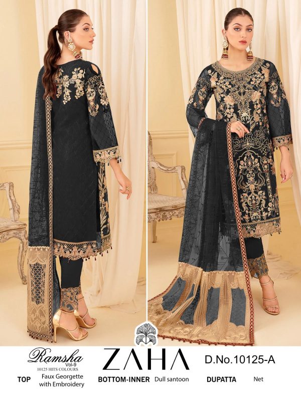 ZAHA 10125 A RAMSHA VOL 9 PAKISTANI SUITS