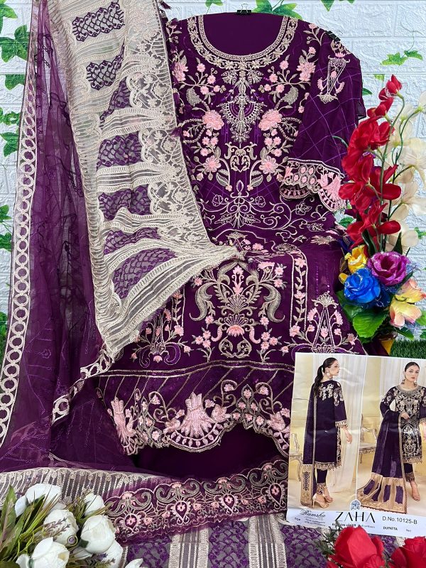 ZAHA 10125 B RAMSHA VOL 9 PAKISTANI SUITS