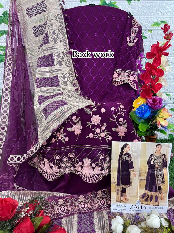 ZAHA 10125 B RAMSHA VOL 9 PAKISTANI SUITS