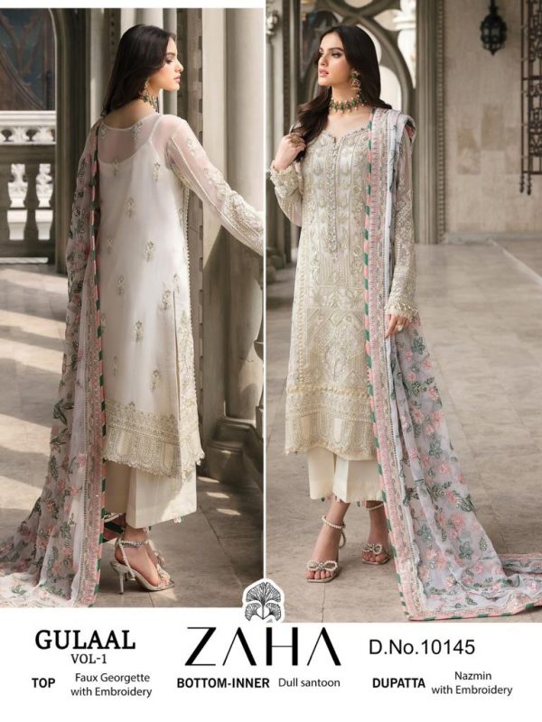 ZAHA 10145 GULAAL VOL 1 PAKISTANI SUITS