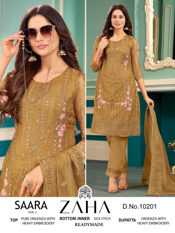 ZAHA 10201 SAARA VOL 1 READYMADE SALWAR SUITS