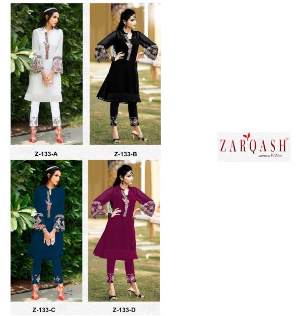 ZARQASH Z 133 READYMADE TUNIC IN COLOURS