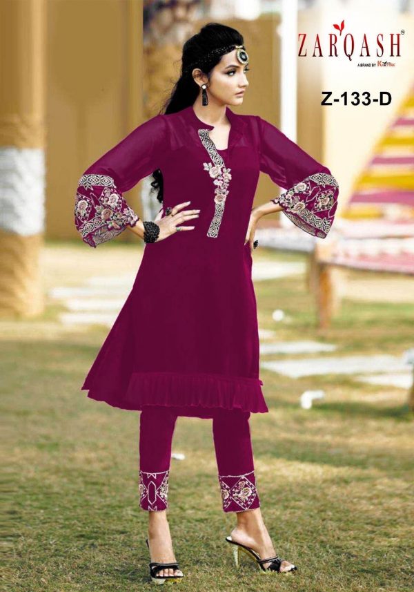 ZARQASH Z 133 READYMADE TUNIC IN COLOURS