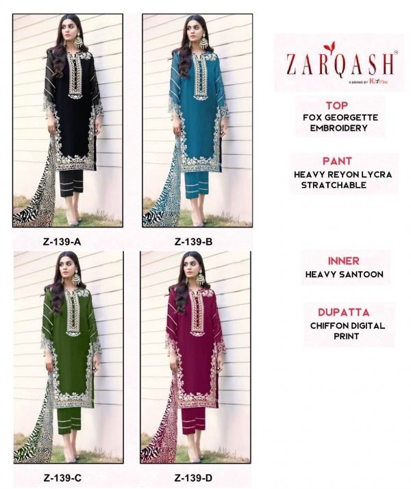 ZARQASH Z 139 A TO D READYMADE TUNIC WHOLESALE