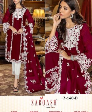 ZARQASH Z 140 D READYMADE GEORGETTE SUITS