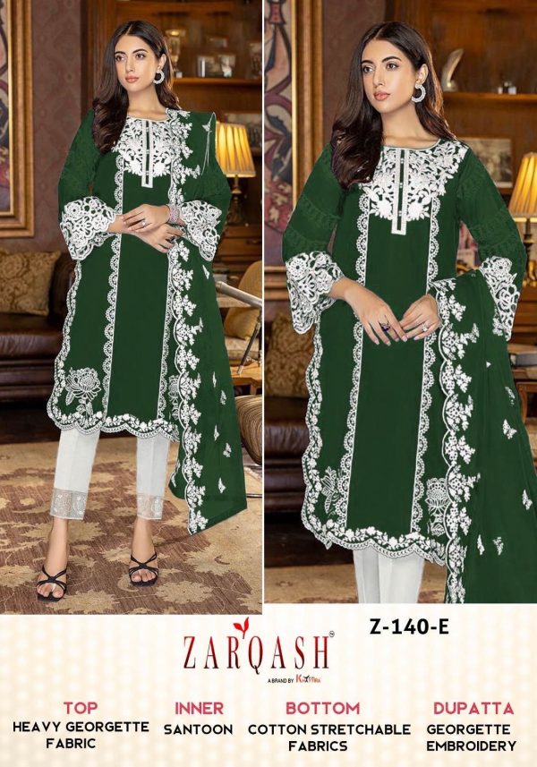 ZARQASH Z 140 E READYMADE GEORGETTE SUITS