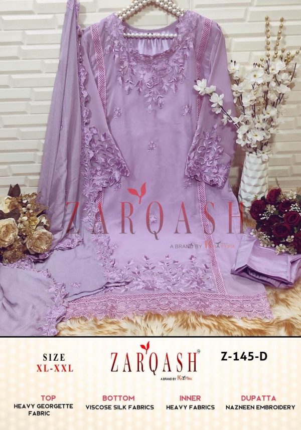 ZARQASH Z 145 A TO D READYMADE SUITS WHOLESALE