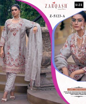 ZARQASH Z 5123 A READYMADE PAKISTANI SUITS