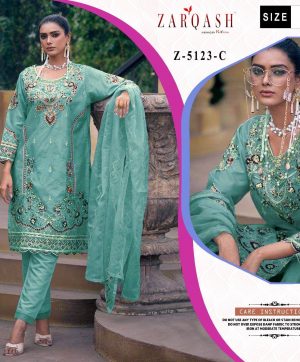 ZARQASH Z 5123 C READYMADE PAKISTANI SUITS