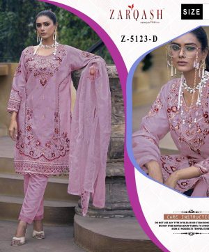 ZARQASH Z 5123 D READYMADE PAKISTANI SUITS