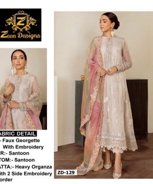 ZEEN DESIGNS ZD 129 PAKISTANI SUITS IN INDIA