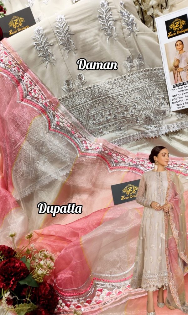 ZEEN DESIGNS ZD 129 PAKISTANI SUITS IN INDIA