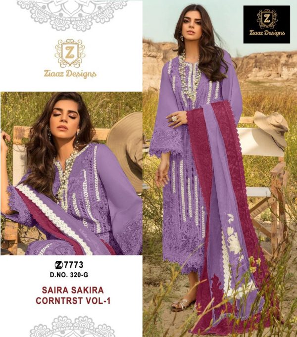 ZIAAZ DESIGNS 320 G SAIRA SAKIRA CORNTRST VOL 1 SUITS