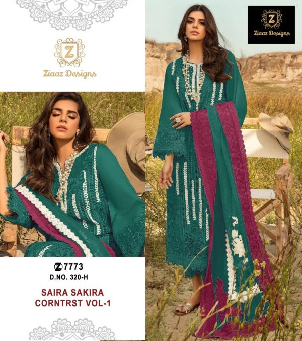 ZIAAZ DESIGNS 320 H SAIRA SAKIRA CORNTRST VOL 1 SUITS