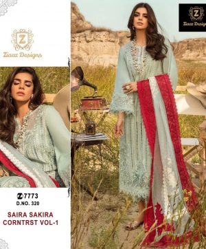 ZIAAZ DESIGNS 320 SAIRA SAKIRA CORNTRST VOL 1 SUITS