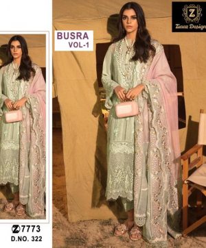 ZIAAZ DESIGNS 322 BUSRA VOL 1 SALWAR SUITS