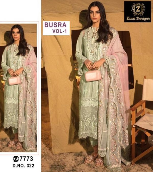 ZIAAZ DESIGNS 322 BUSRA VOL 1 SALWAR SUITS